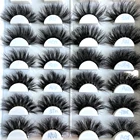 Eyelashes Premade Natural 6d Mink Eyelashes 20mm Lashes Black Cotton Strip Faux Mink Eyelashes
