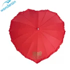 Wedding Umbrella Wedding Umbrella 27inch Straight Manual Open Heart Shape Chinese Wedding Umbrella