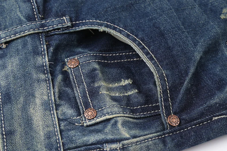 New for Autumn and trouser jeans men Ripped Motorcycle Pants Fashion Men's Foreign Trade jeans trousers for men jeans trousers