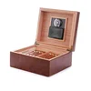 buy personalized leather 50 cigar travel humidor case