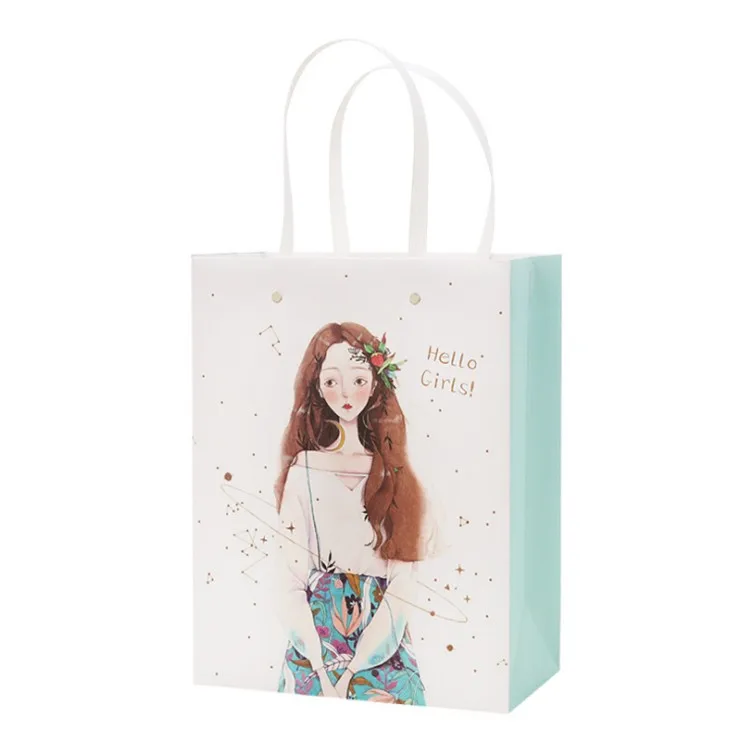 luxury apparel packaging reusable shopping bag mermaid gift bag