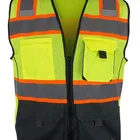 ANSI Class 2 Compliant / High Visibility Safety Vest with Multi Frontal Pockets