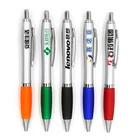 Logo Pen Customized Plastic Metallic Cheap Retractable Ball Point Ballpoint Pen with Custom Logo Promotional