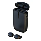 Hot Sale high quality 5.0 TWS true wireless earphone mini earbuds with rotation charger case with power bank