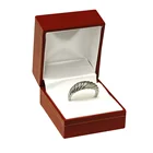 High Quality Wholesale Vintage Ring Packaging Box Custom Cheap Rustic Wood Ring Box