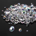 Decoration Clear Colored Balls Crystal Beads Wedding Large Acrylic Diamond