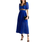 2017 Sexy Backless Floral Lace embroider Chiffon Formal Evening Prom Party Dress Women Maxi Dress