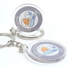 Bulk Design Custom Double Sided Logo Acrylic Key Chain for Souvenir