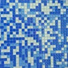 10x10x4mm cheap price blues crystal glass mosaic swimming pool tile