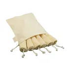 Graphic Customization Cotton Bag Mesh Set Net Natural Organic Gots Certified Cotton Mesh Drawstring Bag