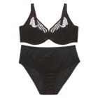 plus size ladies sexy panty and bra sets sexy lace underwear for women