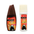 White neutral and brown liquid leather shoe polish