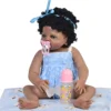 Indian girl simulation baby reborn baby doll kits silicone non-toxic safety