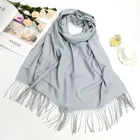 Women plain wholesale fancy hijab cashmere shawl wholesale scarf from malaysia
