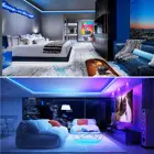 Rgb Led Power Led IP65 44 Key Remote Controlled 5050 5M 150LED 12V RGB LED Strip With Power Adapter