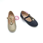 Cheap wholesale stylish girls ballet dance dress flats shiny shoes for kids