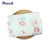 Double Layers Baby Muslin 100% Cotton Swaddle Blanket Wrap Receiving Newborn Baby Shower Gift with Pattern Pink Elephant