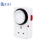 Timer Socket Switch UK 3 Pin Timer Socket 24-hour Cycle Timer 13A 240V Timer Switch