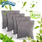 Amazon natural bamboo charcoal bag 200g air purifying reusable for home