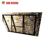 Natural agate semi precious stone for table decoration