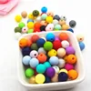 Baby Bpa Free Food Grade Teether Teething Loose Soft Wholesale 12mm Silicone Beads
