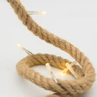 Battery operated led lighting - 20L Jute Rope fancy led lights home decoration