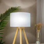 Lamp Study Lamp Bedroom Wood Home Study Hotel Bedside Desk Light LED Wooden Table Lamp