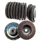 Plastic 4 Inch Calcined Alumina Plastic Backing Sanding Flap Disc For Metal Polishing Grinding Wheels