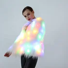 2019 new arrive women winter christmas sweater LED clothes winter faux fur coat women halloween costume girls