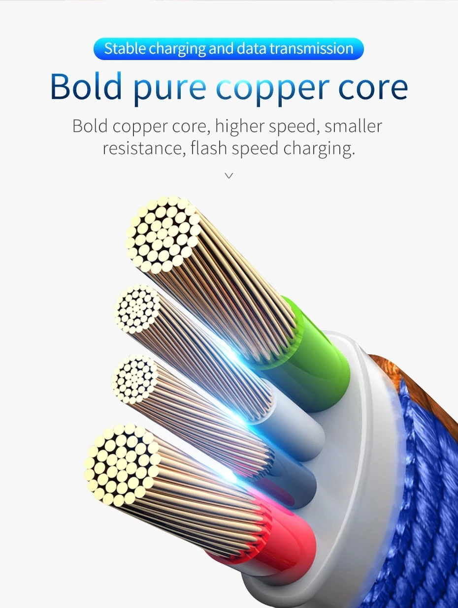 KLGO 3 in 1 Usb Data Cable Type-c High Speed 3 in 1 Data Line Charging Cable - ANKUX.COM