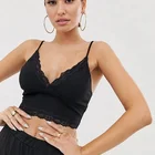 New fashion factory sexy women clothes crop top of bralet with lace trim-top