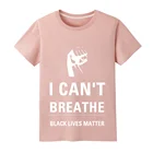I Can't Breathe T-Shirt Men Black Lives Matter Shirt Short Sleeve Casual Tees Shirts