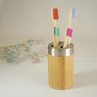 Bamboo Standing Travel Toothbrush Stand Holder