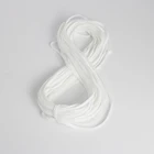 3mm White White Factory Short Delivery Time 3mm 4mm 5mm 6mm White Materials Flat Elastic Earloop