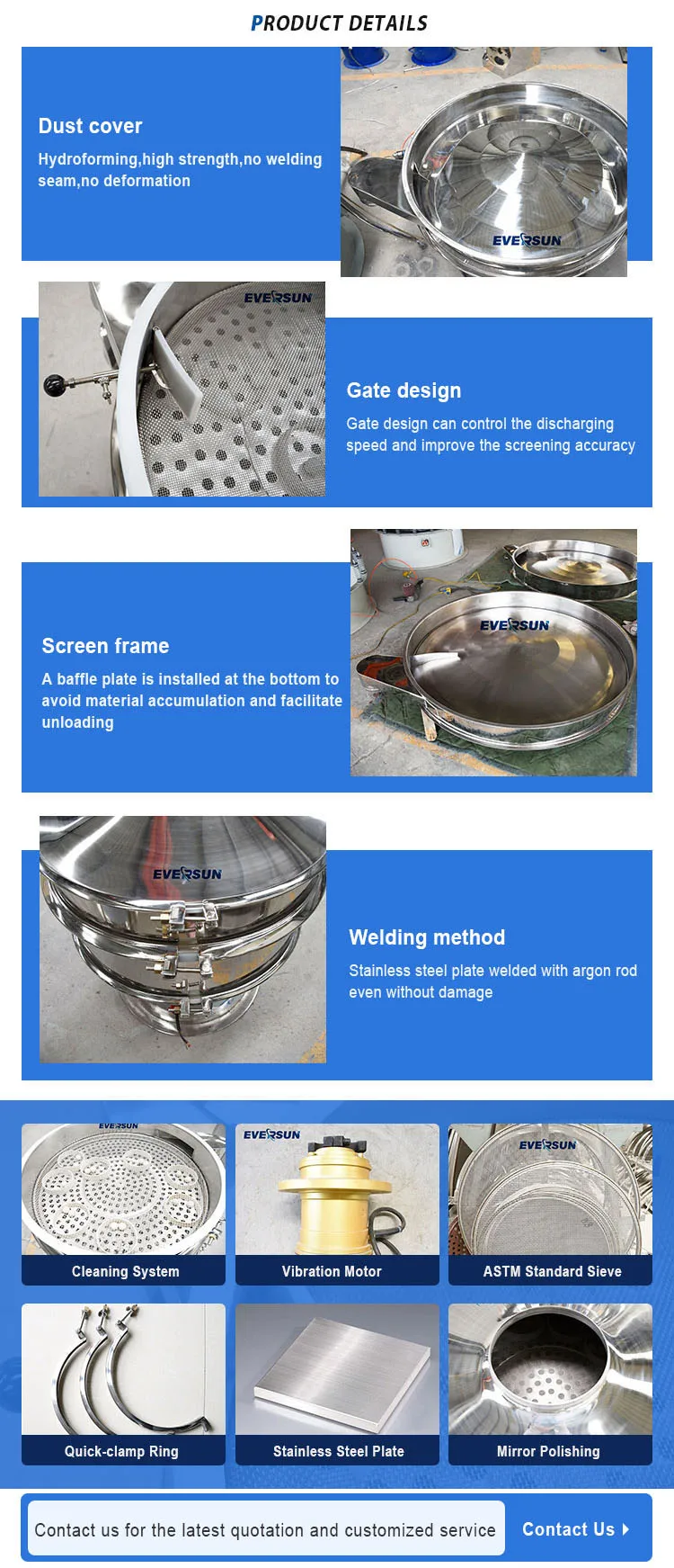 Factory 10% off price powder sand xxnx xxsx hot vibrating screen sieve sifter shaker separator machine