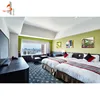 Modern luxury boutique hotel furniture custom bedroom bed twin room furniture sets