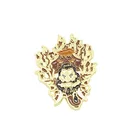 2020 New design folk art style gold plated lapel pins