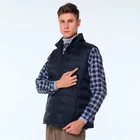 Machine Washable Couples Real Fur Saftey Running Weight Winter Heated Vest Down