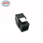 ANSHI RJ45 CAT5E CAT6 CAT6A UTP 180 degree Tool Free Keystone Jack