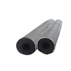 PVC round heat and cold pipe insulation aluminium foil faced rubber foam insulation pipe tube