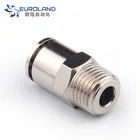 copper male thread tube connectors coupling ,PC Pneumatic Fitting
