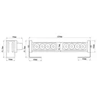 Red blue led warning strobe working light bars for Police car