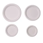 custom cane syrup dish Disposable Biodegradable Plates Sugarcane Bagasse Paper Pulp Mould dinnerware Plates