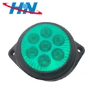 12V Round Side Marker LED Light Indicator Lamp Clearance Lights For Van Car Truck Trailer Lorry