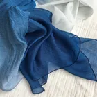 Logo Customization Silk Shawl Women Scarf Wholesale Soft Lightweight Gradient Deying Cotton Silk Scarf Shawl for Women