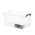 Wholesale large capacity toy clothes storage clear 80 litre plastic storage box