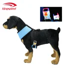 Soft Comfortable Padding Puppy flashing light Training Halter LED Pet Dog Harness Vest colourful fabric in stock