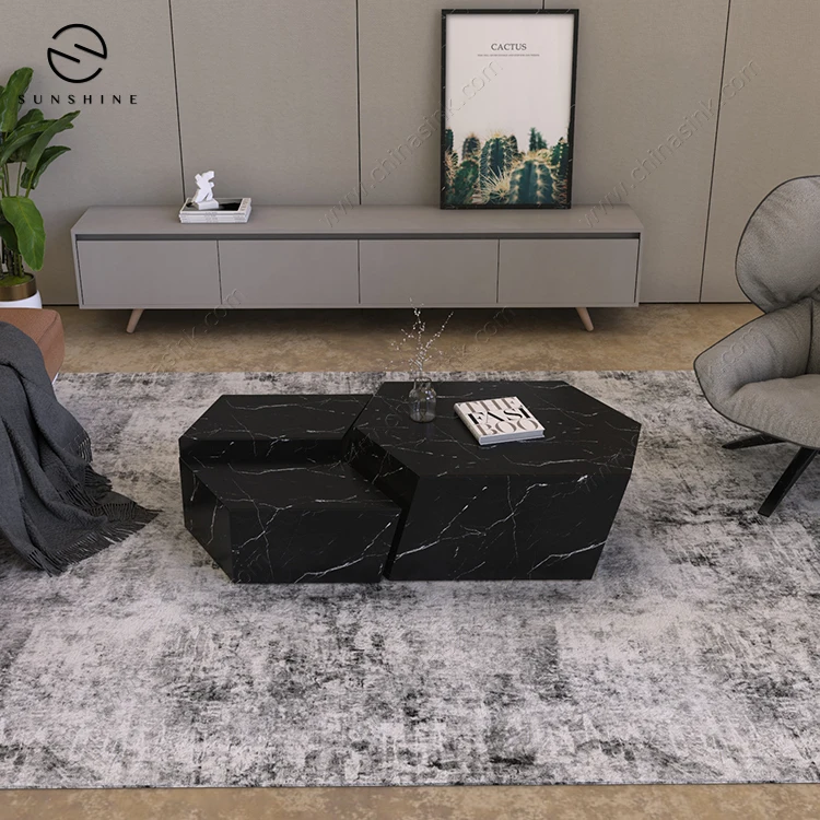 Home Hotel Furniture Modern Marble Coffee Table Side Table For Living Room Design