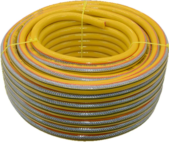 Yellow Flexible Durable Wire Steel Braid Hose Pvc Coated Lpg Gas Hose