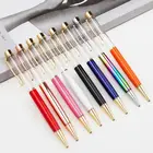 Popular DIY Empty Glitter Floating Metal stylus Ballpoint Pens With Customized Logo
